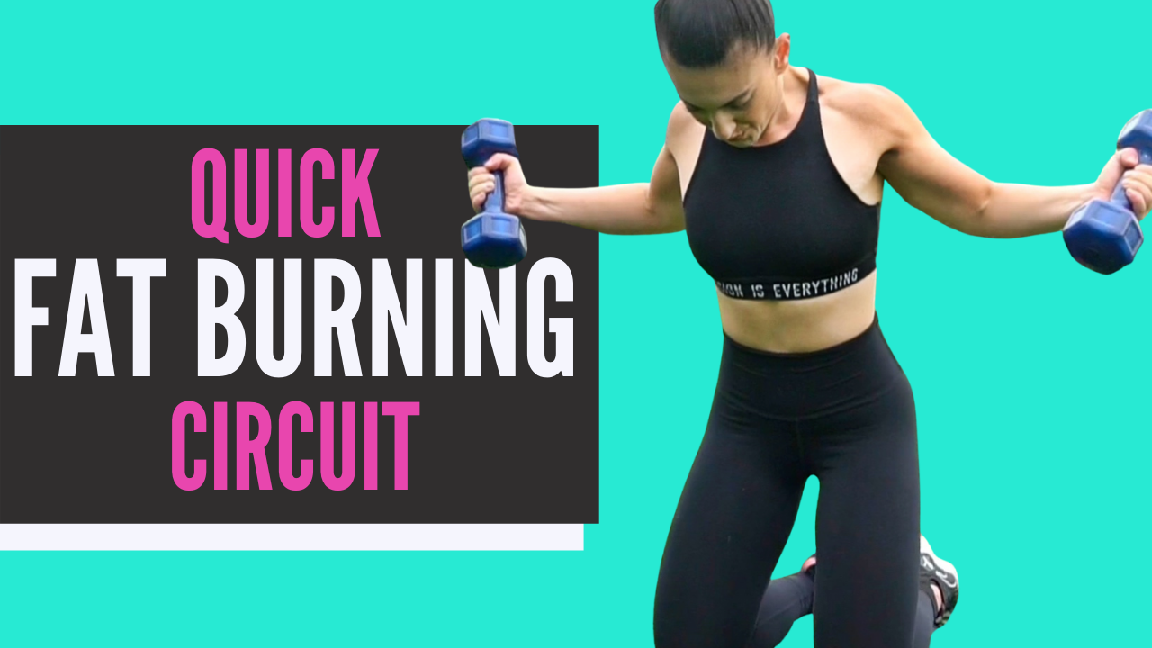 QUICK CIRCUIT WORKOUT // Fat Burning Full Body w/ Dumbbells (FREE WORKOUT)
