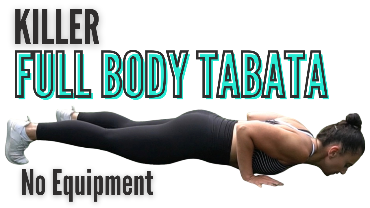 KILLER TABATA Workout in 15 Minutes // No Equipment Full Body Workout - All Sweat!